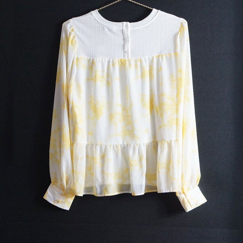 Anthropologie Arden Tie-Dyed Pullover in Cream M - Picture 6 of 7
